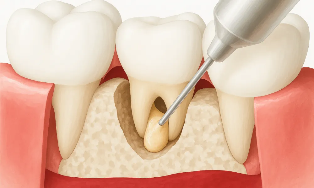 重度歯周病治療におけるエムドゲイン法